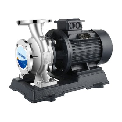 ISWR horizontal inline centrifugal pump on base frame
